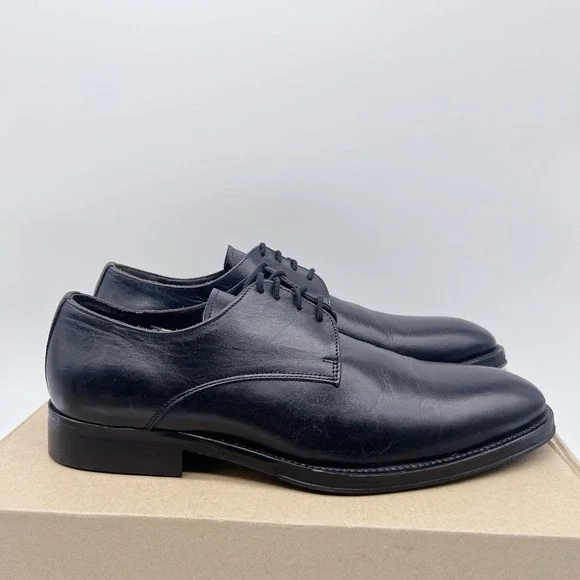 BRUNO MAGLI Cilo Men's Oxford Derby Dress Shoes Black Leather US 9 M MSRP $395